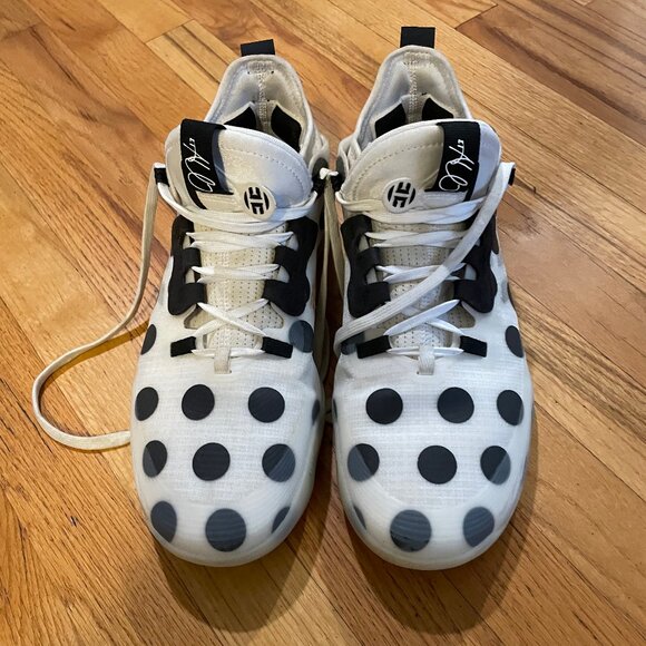 Adidas Men's White/Black Harden Vol. 5 Futurenatural Sneakers Size 9 (Like New) - Picture 2 of 4